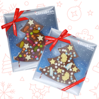 Christmas Themed Chocolate Tree Slab